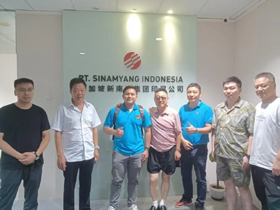 シンガポールの顧客のインドネシア支社に訪問